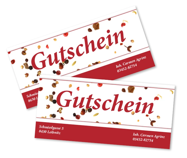 Gutscheine von Mallaschitz Gewürze